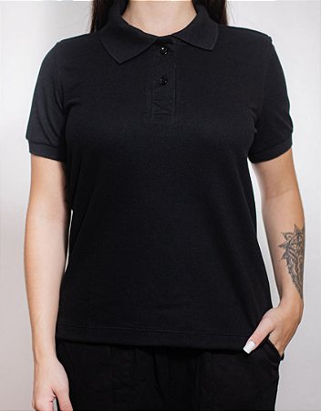 camisa polo femenina