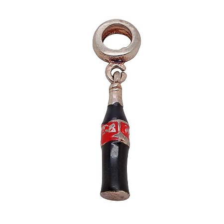 Pingente prata 925 berloque garrafa refrigerante cola