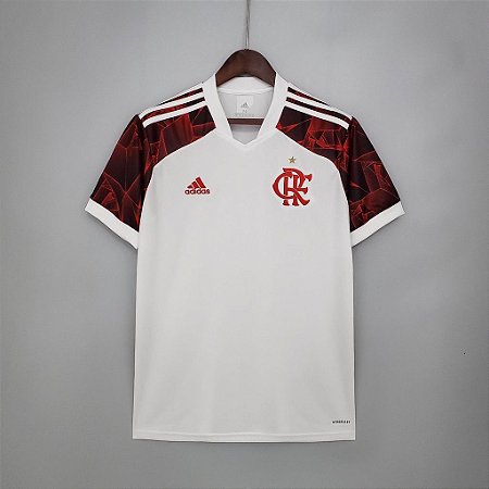 Camisa Flamengo II 21/22 s/n° Torcedor Adidas Masculina - Branco+Vermelho -  Catálogo do Esporte.