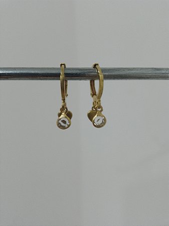 Argola dupla coração