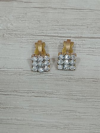 Brinco pressão strass