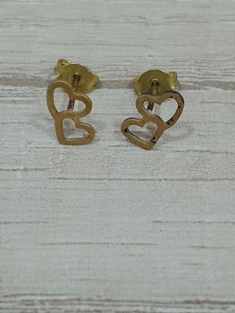 Brinco dois corações