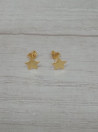 Brinco estrela lixada