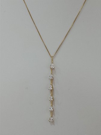 Gravata gota em zircônia