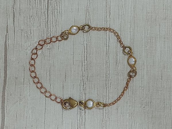 Pulseira infantil pérola