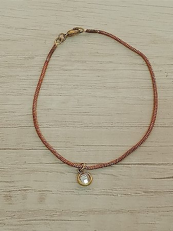 Pulseira rabo de rato com ponto de luz