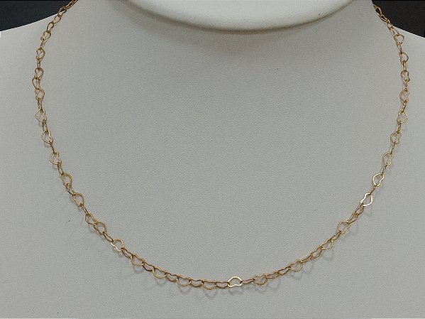 Choker corrente coração