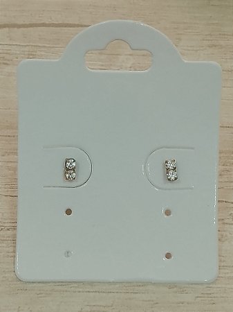 Brinco tarraxa baby zircônia