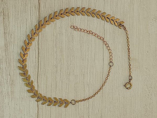 Tornozeleira corrente tipo seta