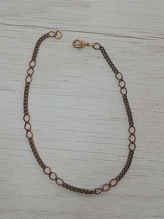Pulseira elo alternado