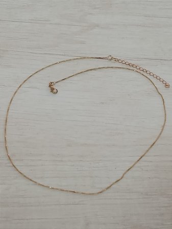 Colar corrente veneziana 0,8 mm 45cm