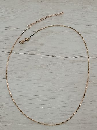 Colar corrente veneziana 0,8mm 40 cm