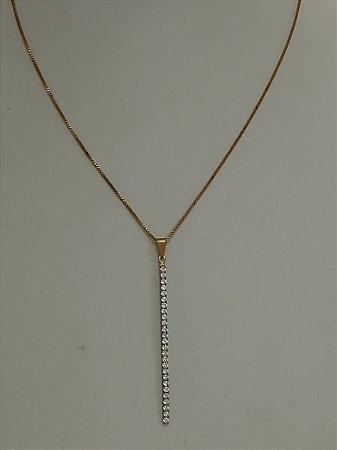 Colar com pingente palito