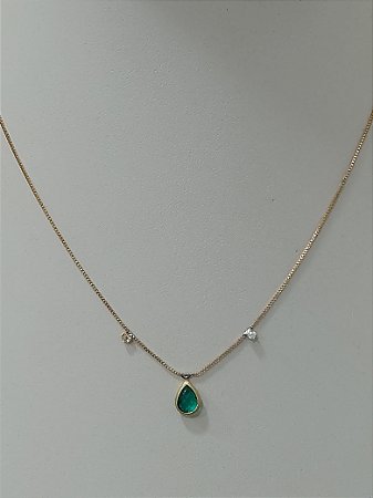 Choker com ponto de luz e gota