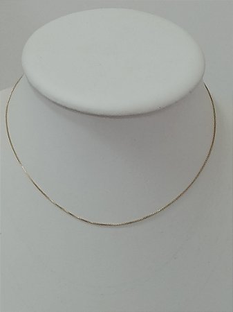 Colar corrente veneziana 0.6 mm 40cm+5 cm extensor