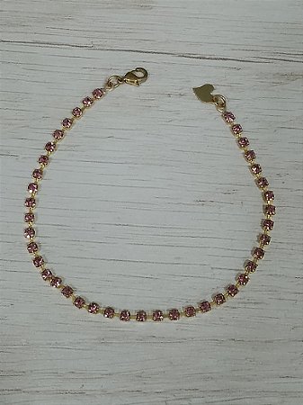 Pulseira em strass 3 mm