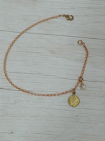 Pulseira medalha São Bento