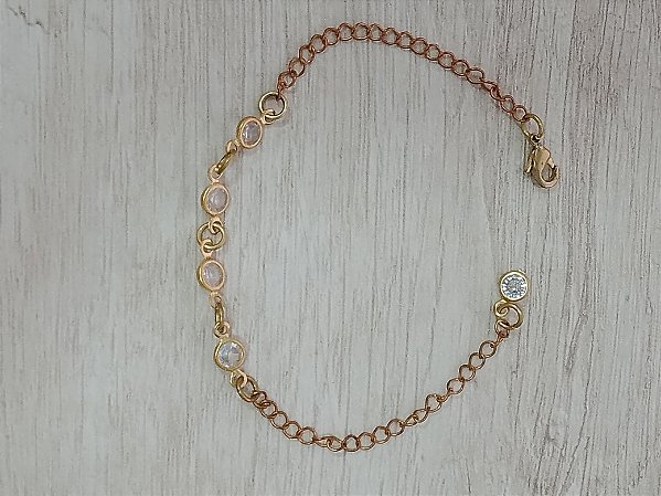 Pulseira infantil com zircônia