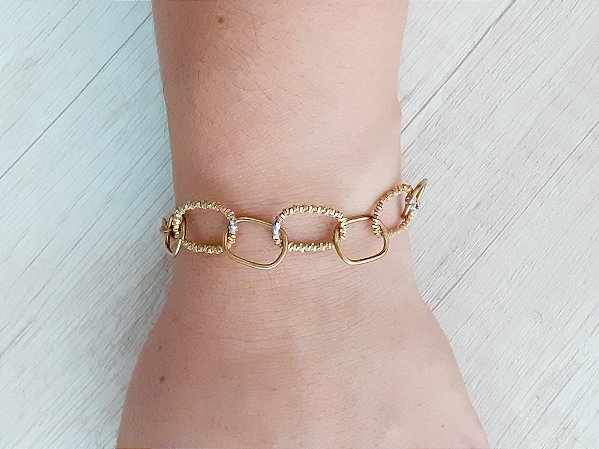 Pulseira elo oval