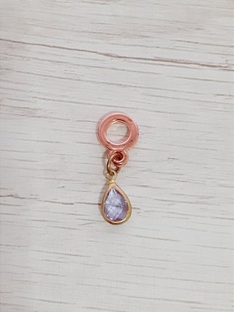 Berloque gota lilás