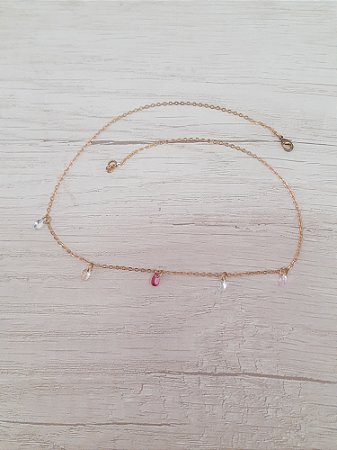 Choker gotas coloridas
