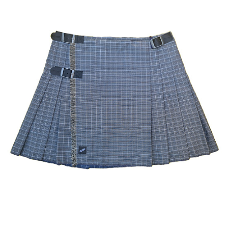 Kilt Masculina em Tecido Dupla Estampa  - Furta-cor - Azul