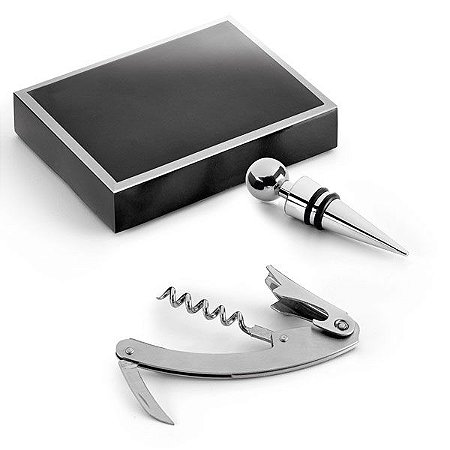 Conjunto saca rolhas e canivete Personalizados