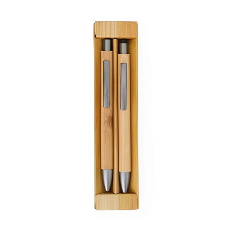 Kit Caneta e Lapiseira Ecológico Bambu