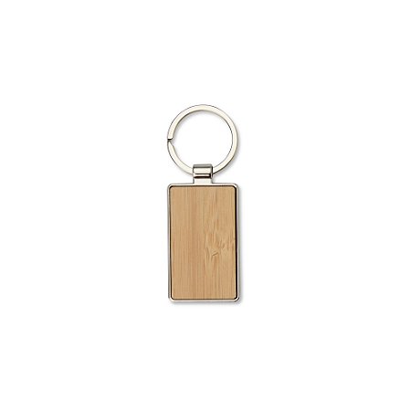 Chaveiro Metal com Detalhe em Bambu