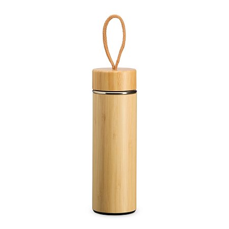 Garrafa Térmica Bambu 400ml com Infusor