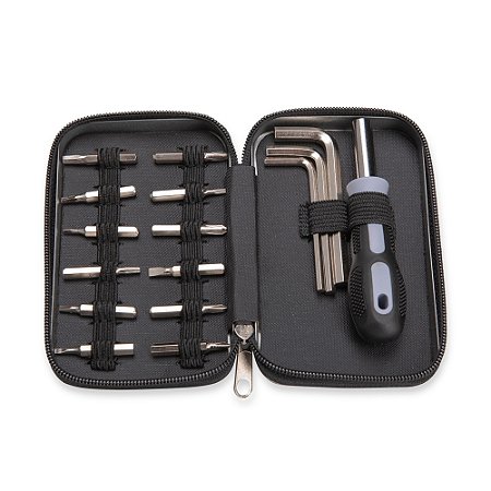 Kit Ferramentas 16 Peças com Estojo Compacto