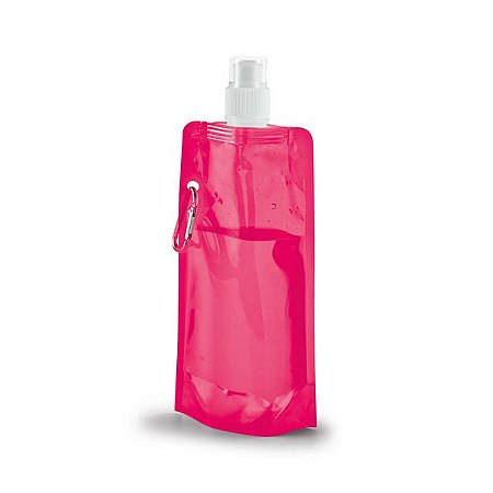 Squeeze Dobrável 460ml Acabamento Translucido