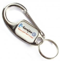 Chaveiros Mosquetão  Anzol  - Personalizado do 2 lados - Kit com 100 unidades