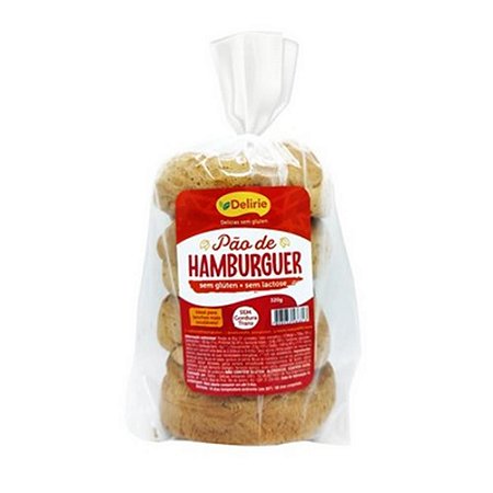 Pão de Hambúrguer Sem Glúten e Sem Lactose 320g