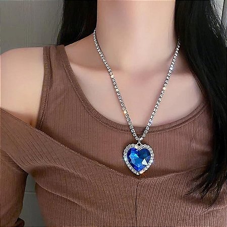 Colar Coração Amor Eterno Titanic