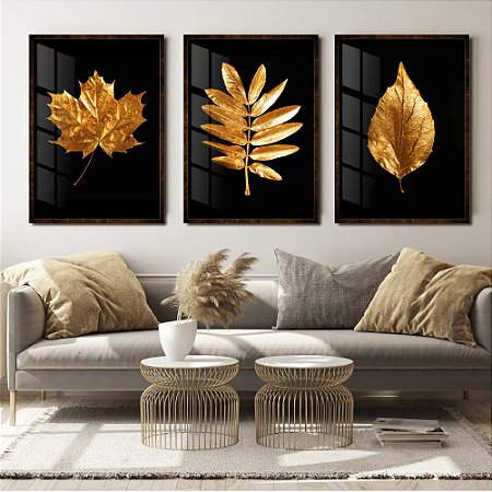 Kit Quadros Florais Decorativos