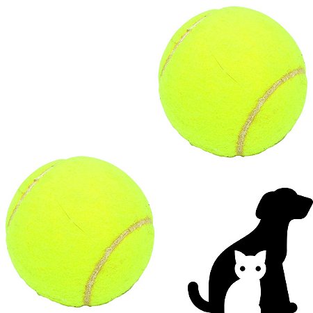 Bolinha de Tênis usada para cães e diversão c/ 2un