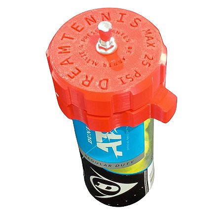 Pressurizador Bola de Tênis, Padel e Beach Tennis p/3 bolas Completo vermelho