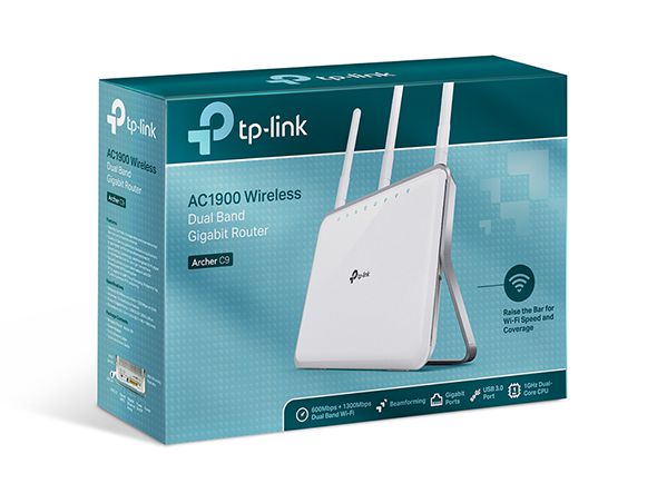 ROTEADOR WIRELESS AC1900 DUAL BAND TP-LINK ARCHER C9 HIGH POWER 1000MW