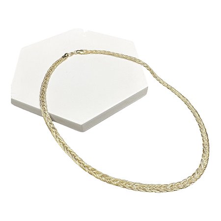 Choker trançada 5 fios