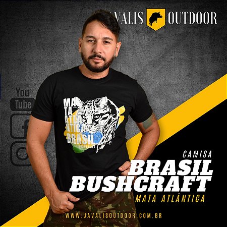 Camiseta Brasil Bushcraft - Mata Atlântica