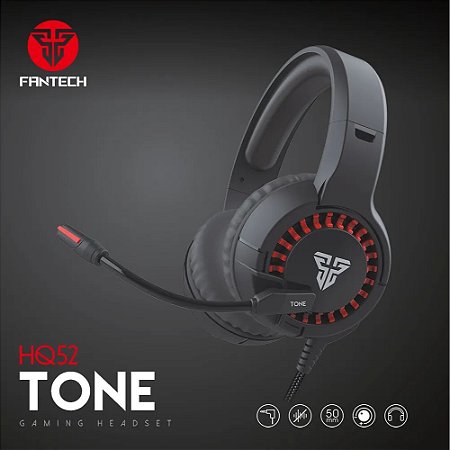 Headset Gamer Fantech Tone HQ52 Driver 50 P3 para PC Ps4 Xbox One Tablet Celular Notebook