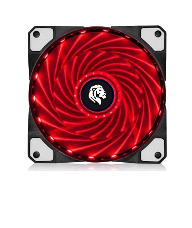 Fan cooler Hayom FC 1300 Leds Vermelhol 120mm para gabinetes