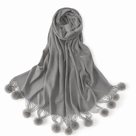 Pashmina Básica Cinza