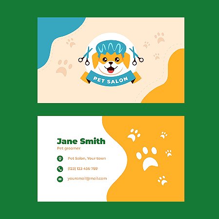 Cartão de Visita para Pet Shop