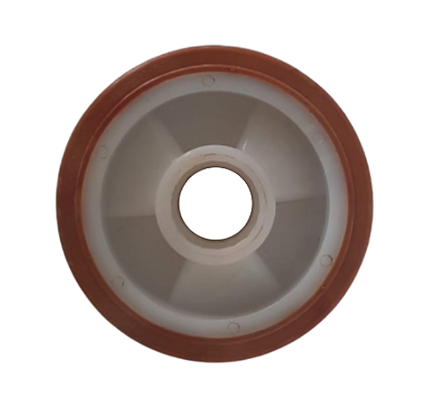 roda direcional de poliuretano paleteira paletrans 170x50