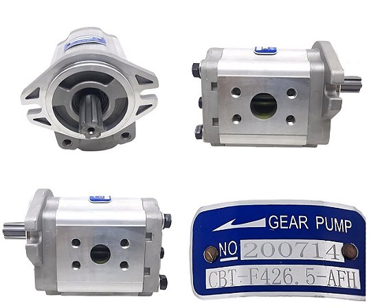 BOMBA HIDRAULICA 06 DENTES HORARIO 26,5ML/R ENTRADA LATERAL MOTOR GQPOWER GQ491GP/WANFENG EMP HANGCHA RW7 2,0-3,8T