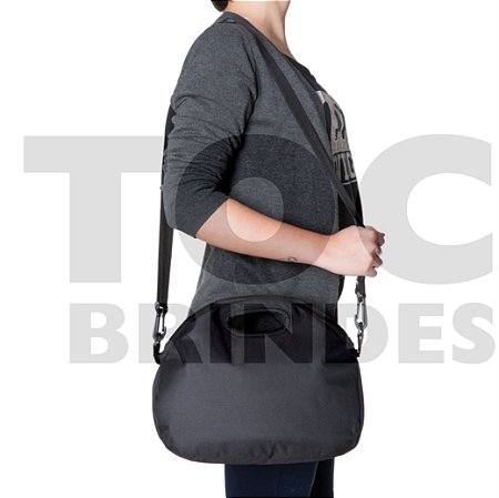 Bolsa térmica 8,0 litros, em nylon, alça vazada para mão e ombro, com revestimento térmico