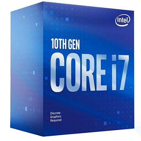 Processador Intel - Core i7 10700F 2.9GHz (4.8GHz Max Turbo), LGA 1200