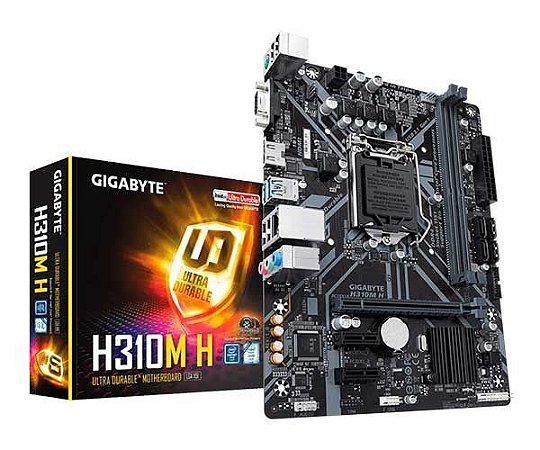 Placa mãe Gigabyte - H310M-H - DDR4, LGA 1151